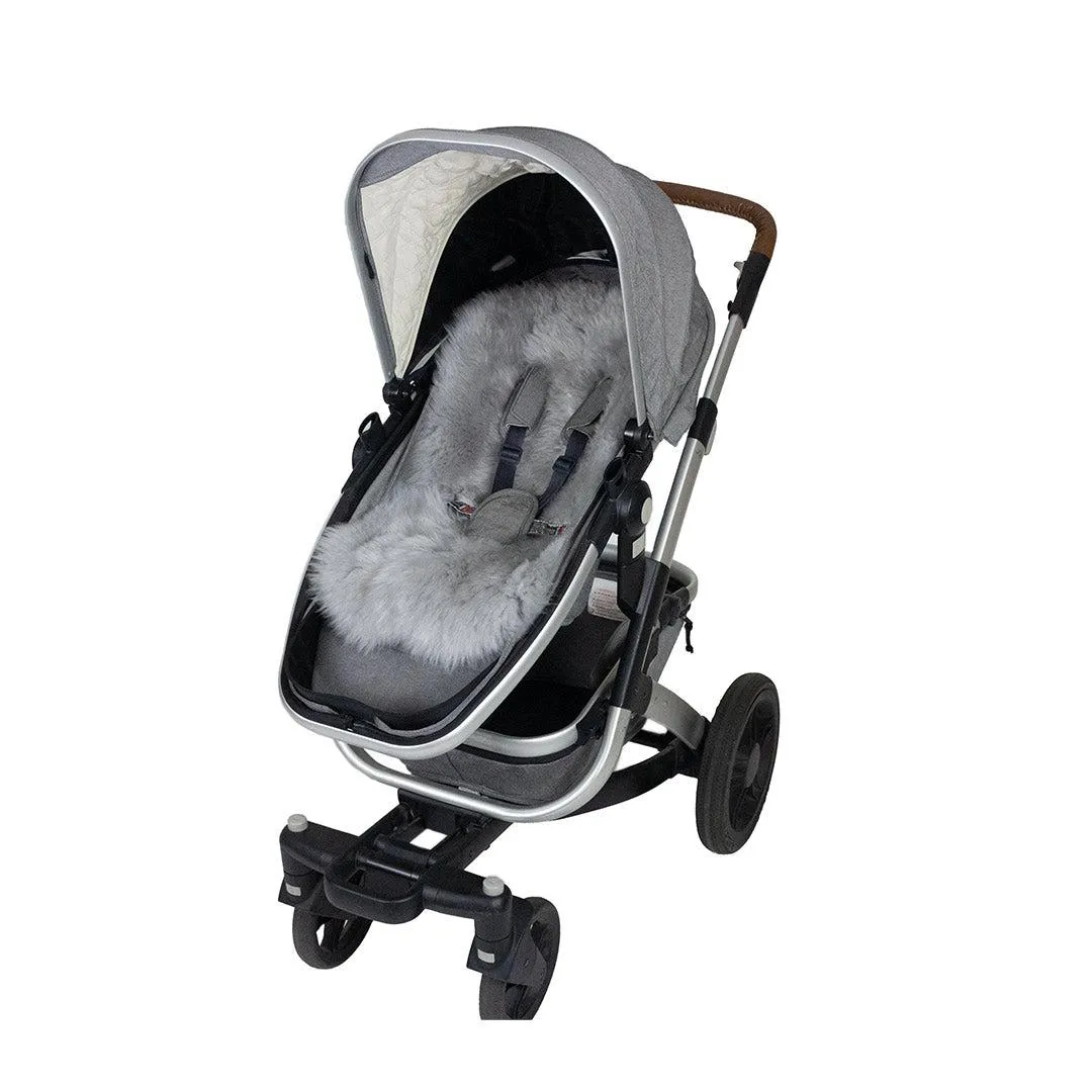 Naturally Sheepskins Deluxe Sheepskin Pram Liner - Grey