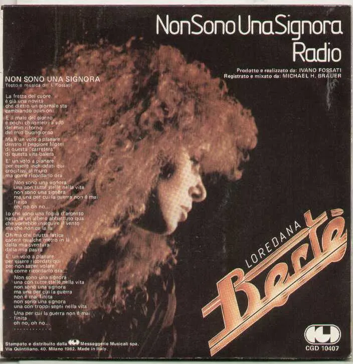 Non Sono Una Signora / Radio