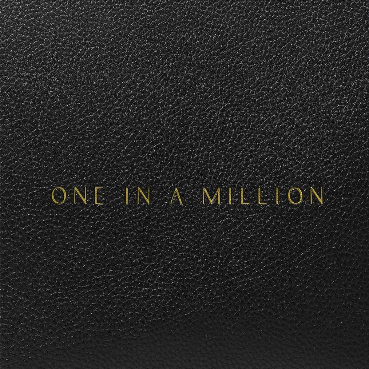 'One In A Million' Sentiment Make Up Bag | Black