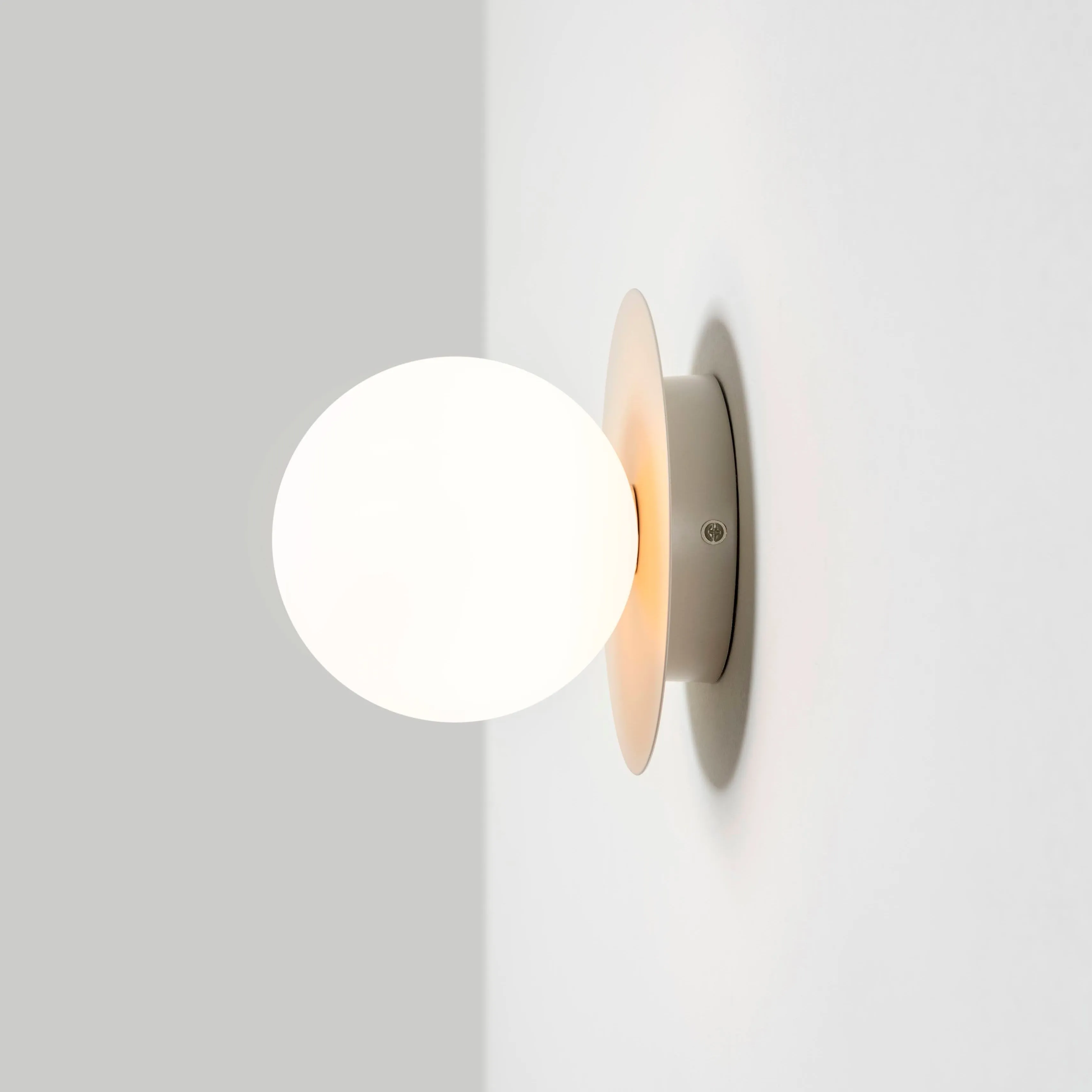 Opal Disk Wall Light | Sand
