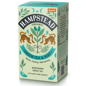 Organic Green Tea with Mint Tea Bags