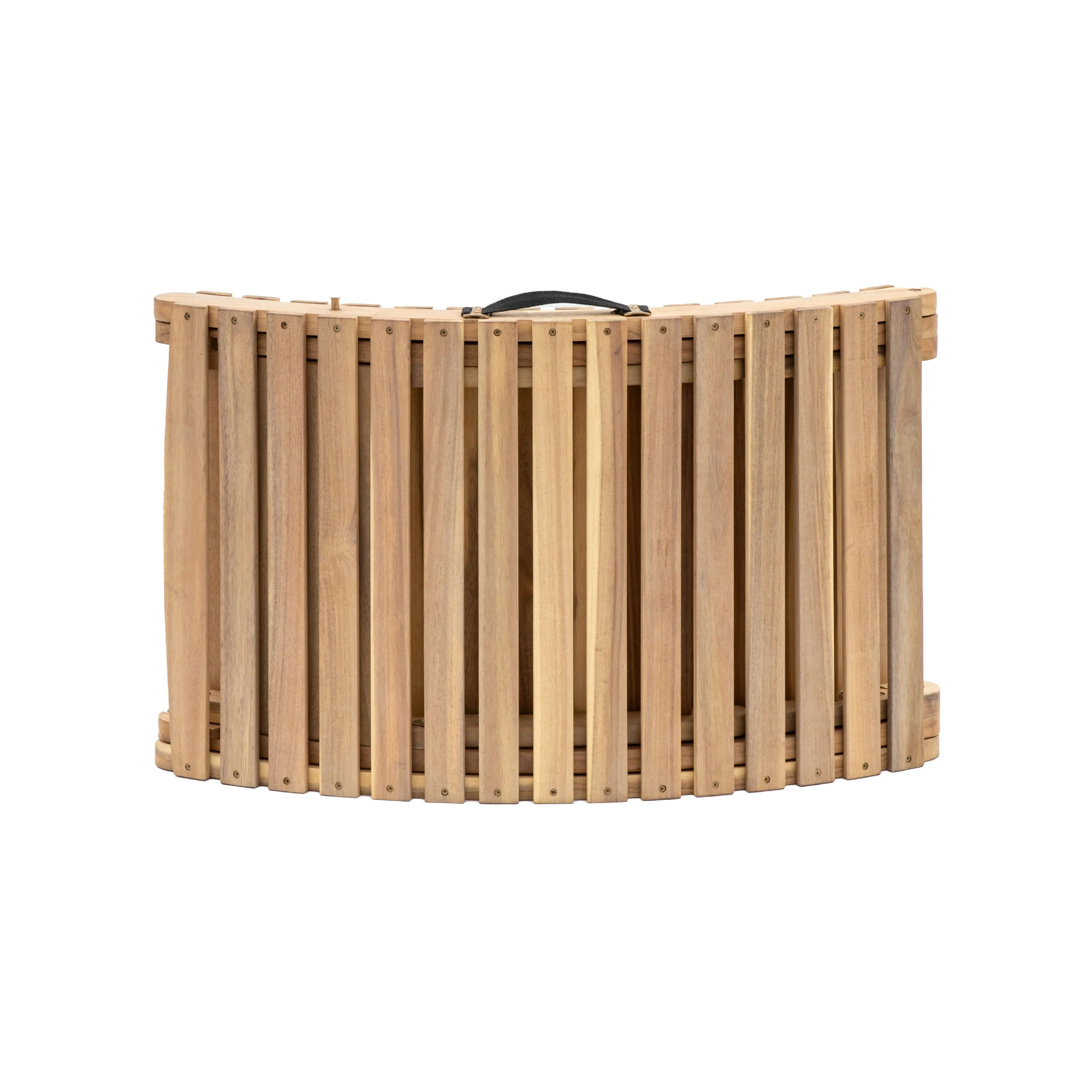Outdoor Ammos Foldaway Sunlounger | Natural Acacia