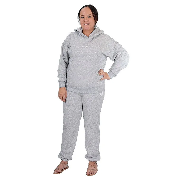 Oversized Hoodie, Grey Marle, Size L