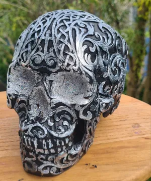 PAINTED CELTIC SKULL