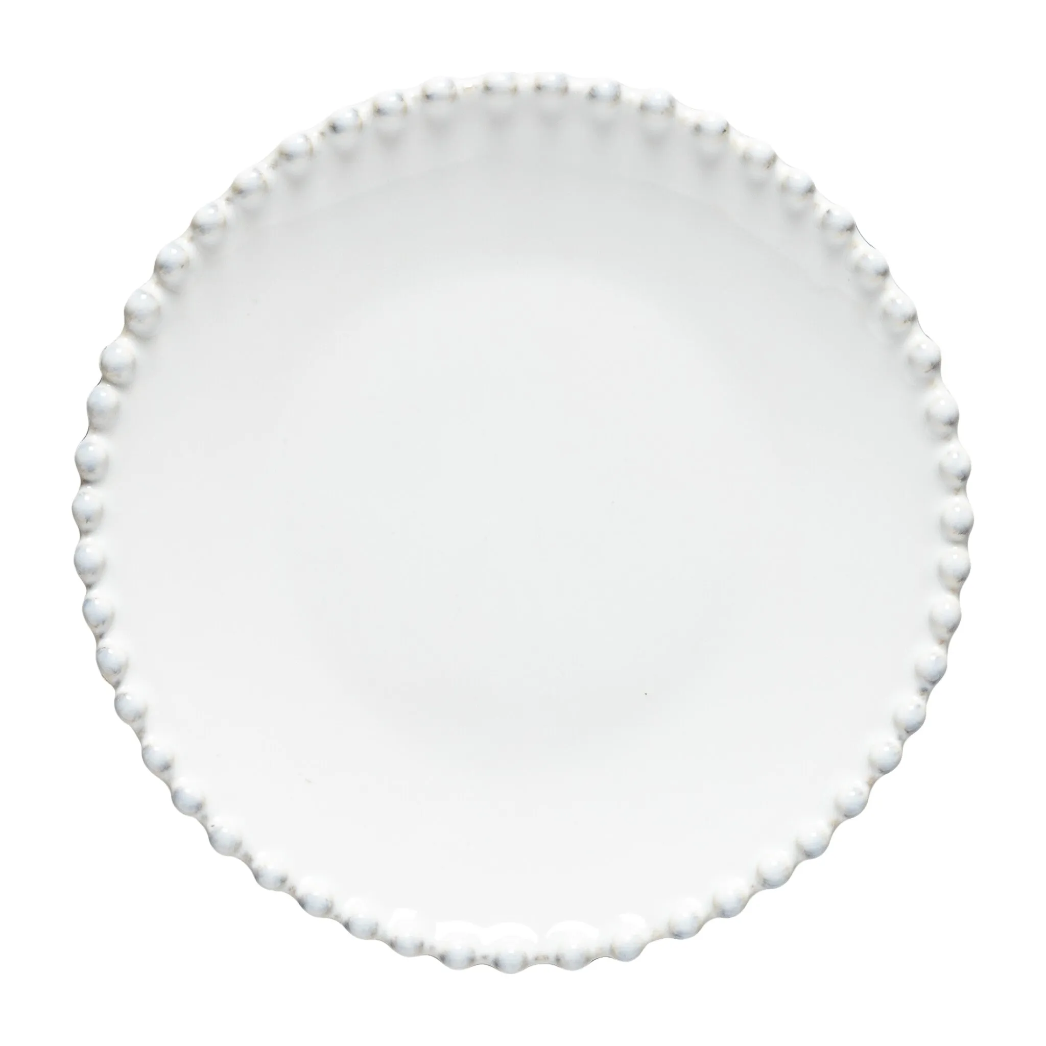 Pearl White Bread Plate | 17cm