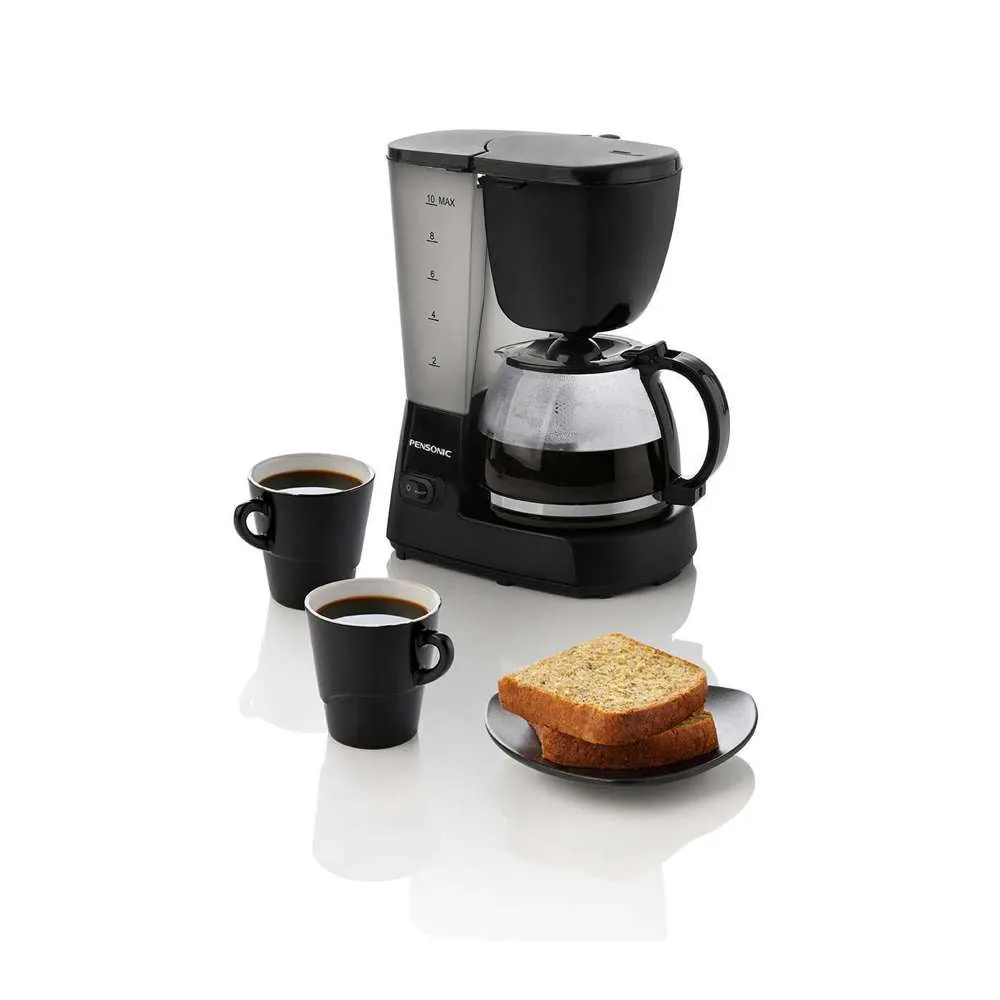 Pensonic Filter Coffee Maker 10 Cup 750W Black