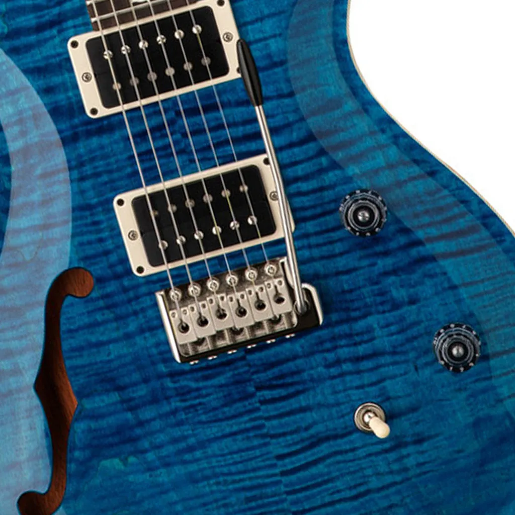 PRS CE24 Semi-Hollow Electric Guitar - Blue Matteo