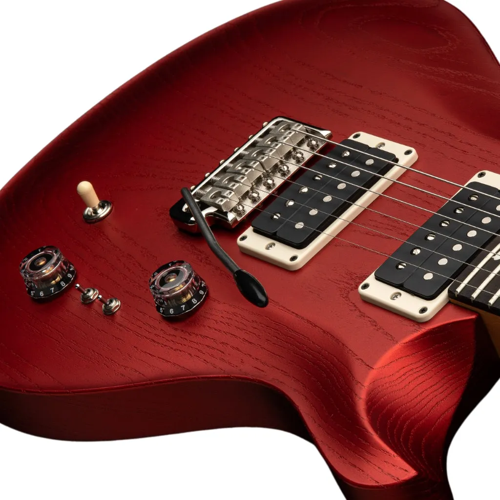 PRS CE2408 Swamp Ash Satin Electric Guitar - Red Apple Metallic