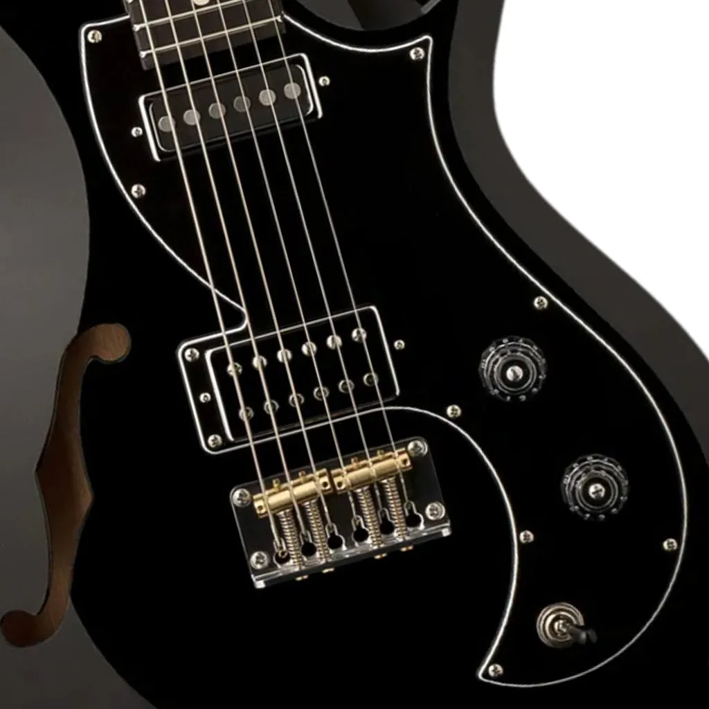 PRS S2 Vela Semi-Hollow - Black - Dot Inlay