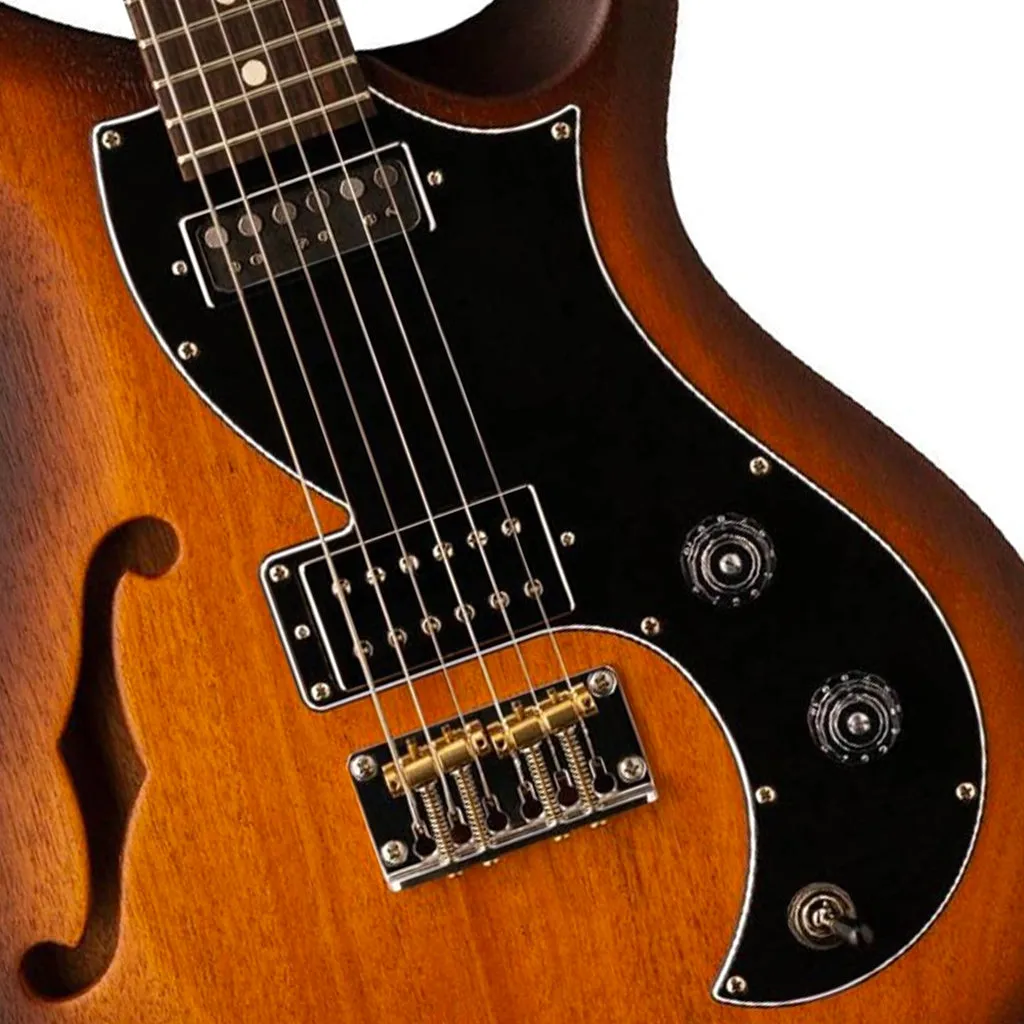PRS S2 Vela Semi Hollow Satin - McCarty Tobacco Sunburst - Dot Inlay