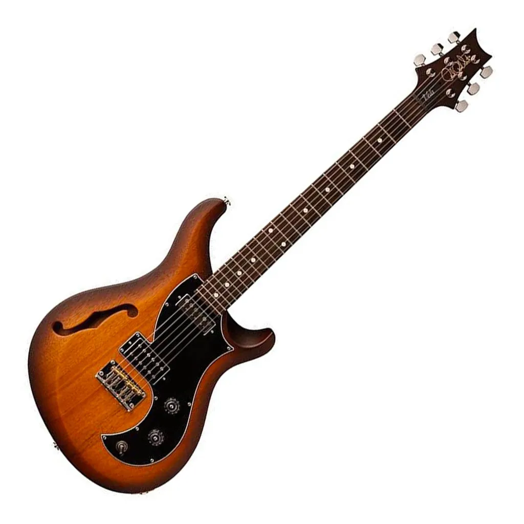 PRS S2 Vela Semi Hollow Satin - McCarty Tobacco Sunburst - Dot Inlay