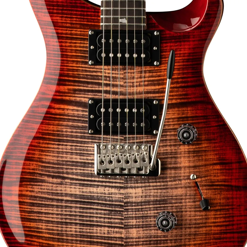 PRS SE Custom 24 Electric Guitar - Charcoal Cherry Burst
