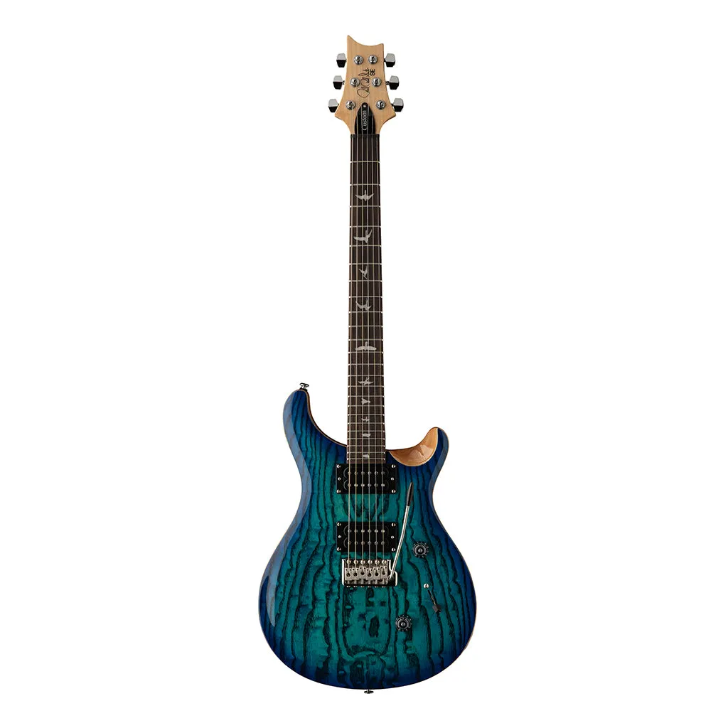 PRS SE Exotic Veneer Limited Edition Custom 24 Swamp Ash Burl - Lake Blue
