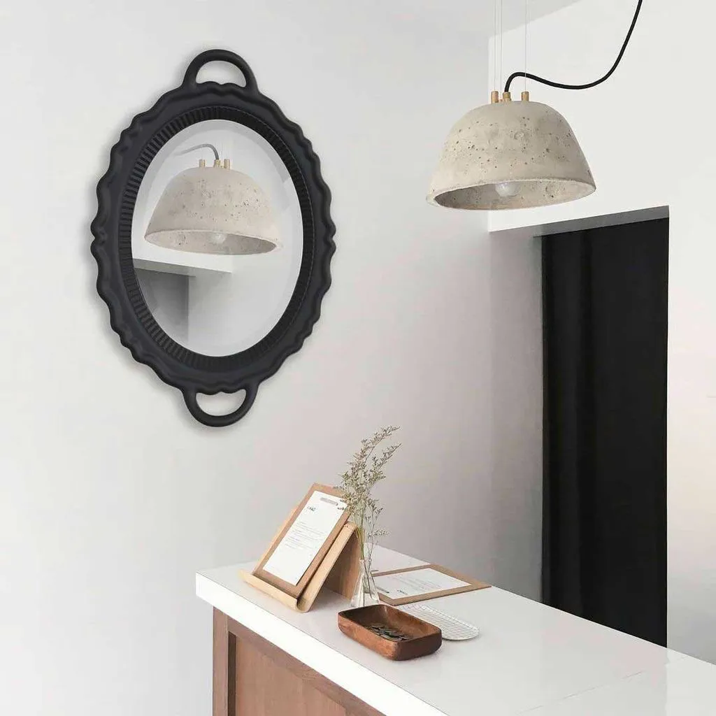 Qeeboo Plateau Miroir Mirror 110x76,5 Cm, Black