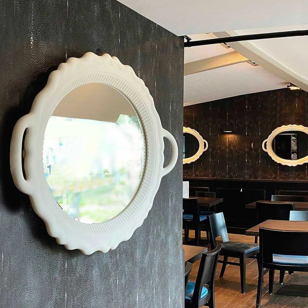 Qeeboo Plateau Miroir Mirror 110x76,5 Cm, White