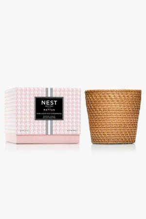 Rattan Himalayan Salt and Rosewater 3-Wick Candle