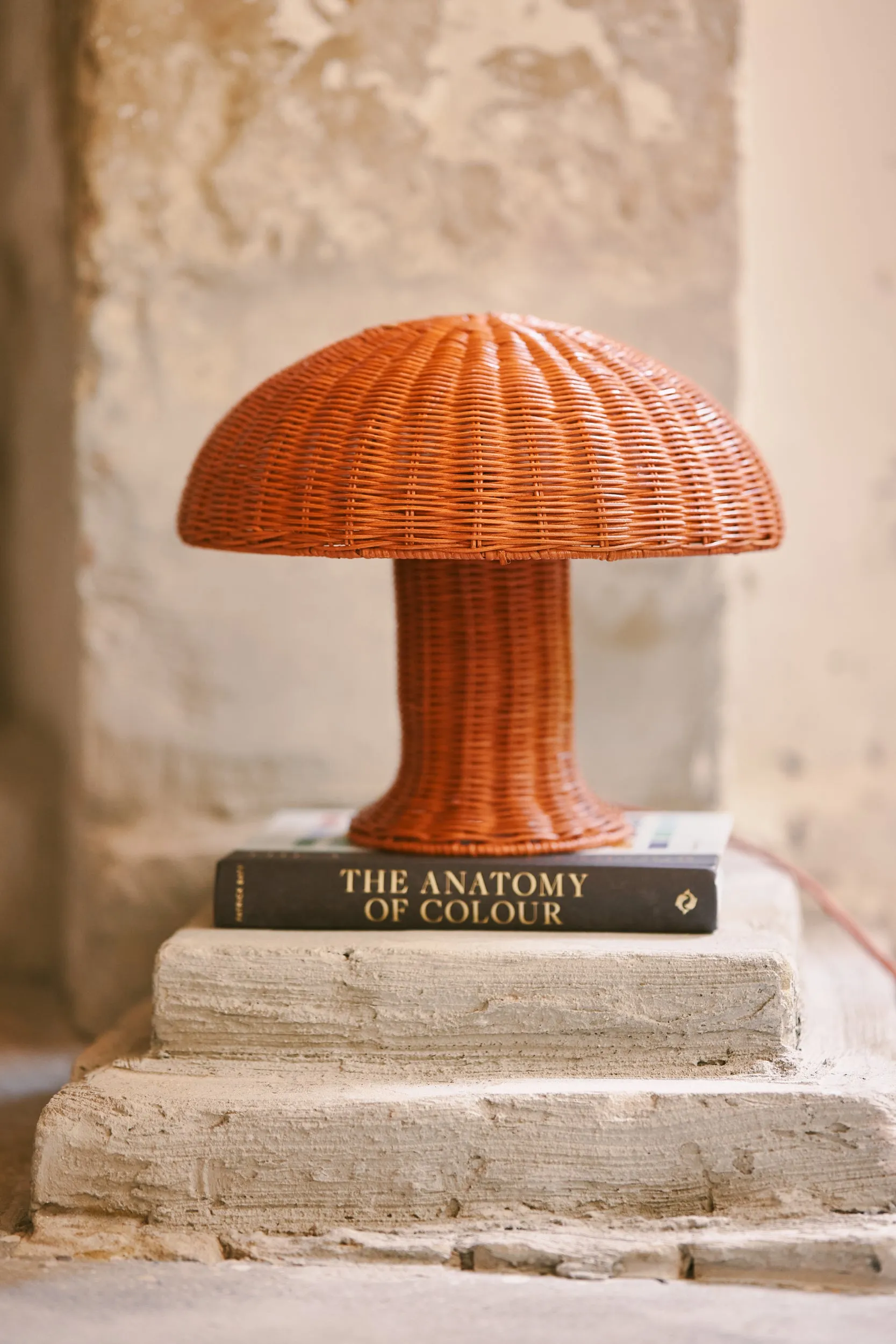 Rattan Table Lamp Coral