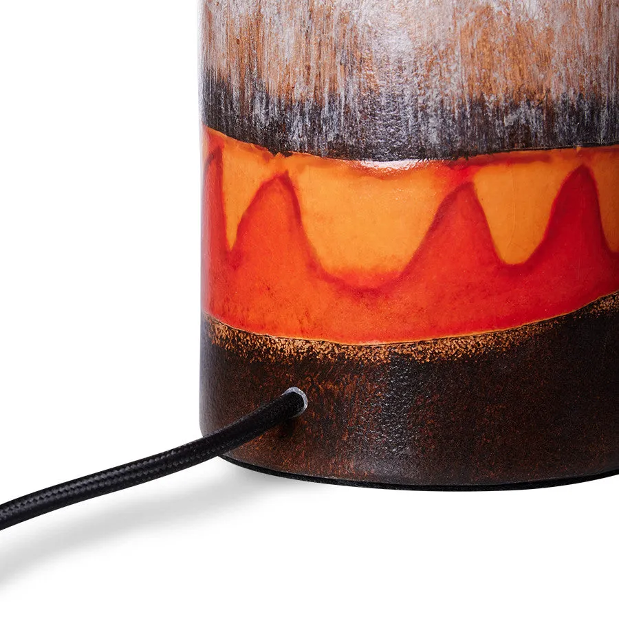 Retro Glazed Stoneware Lamp Base