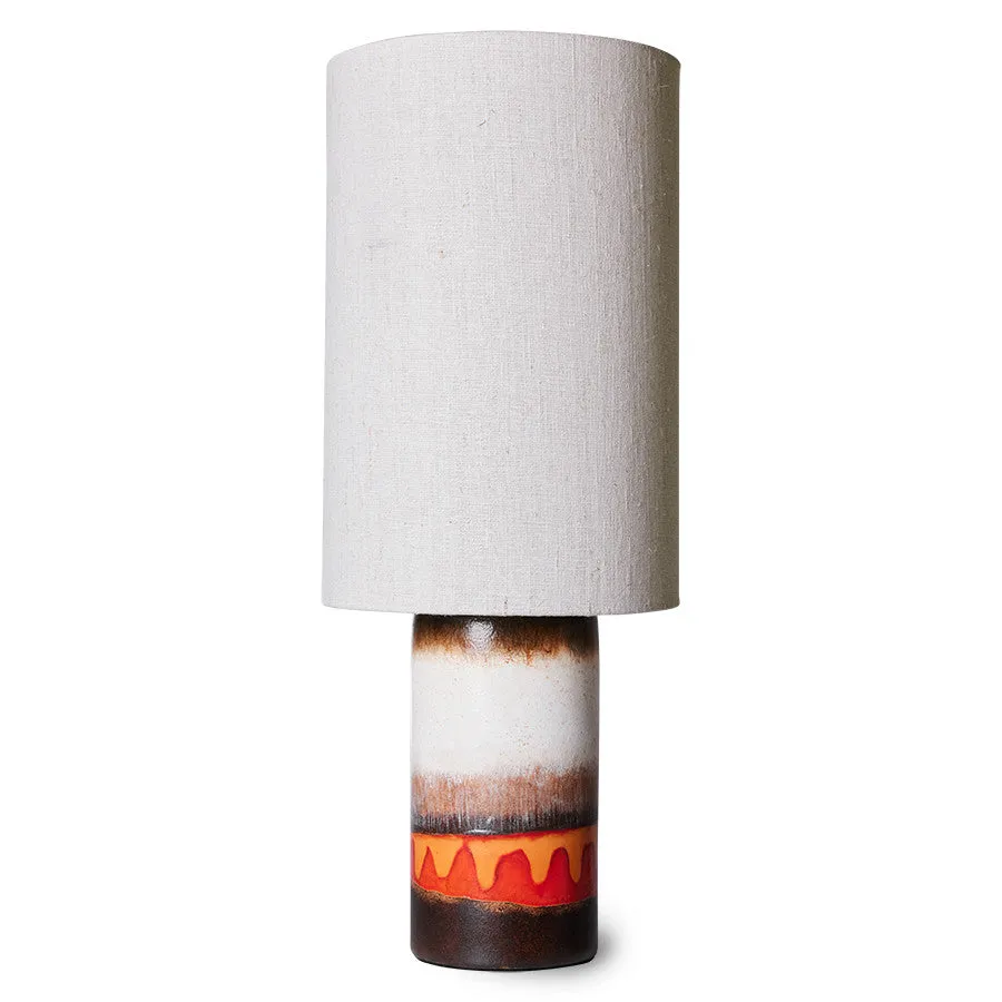 Retro Glazed Stoneware Lamp Base