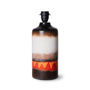 Retro Glazed Stoneware Lamp Base