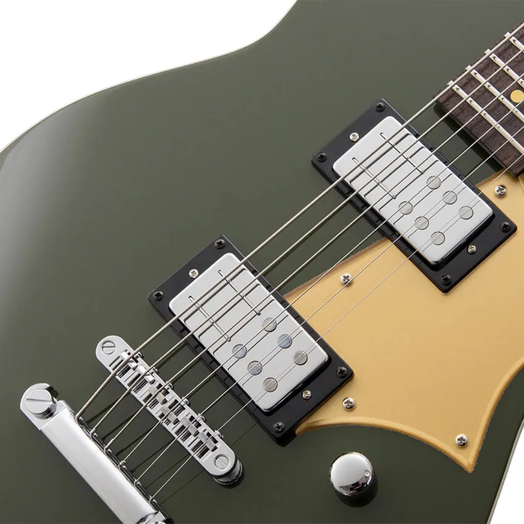 Reverend Descent RA Left Handed Baritone Electric Guitar - Army Green