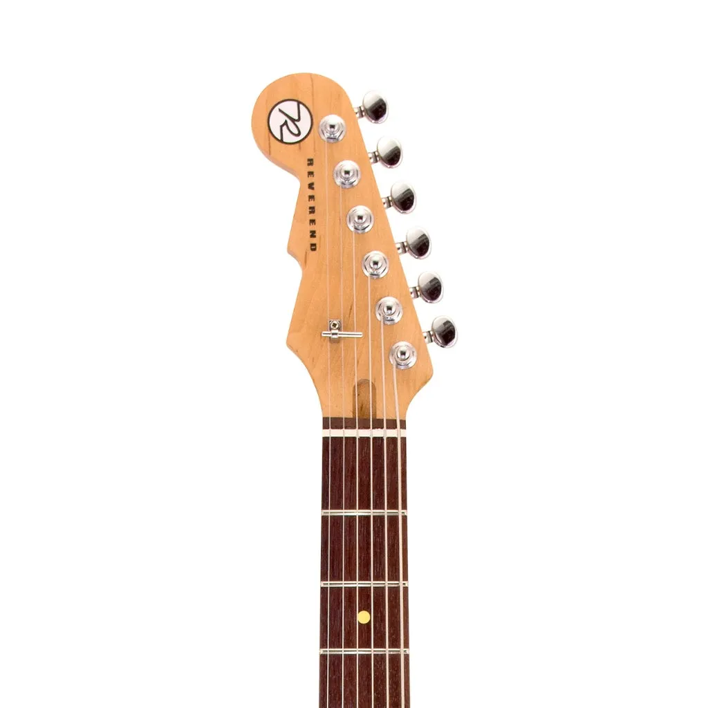 Reverend Descent RA Left Handed Baritone Electric Guitar - Army Green