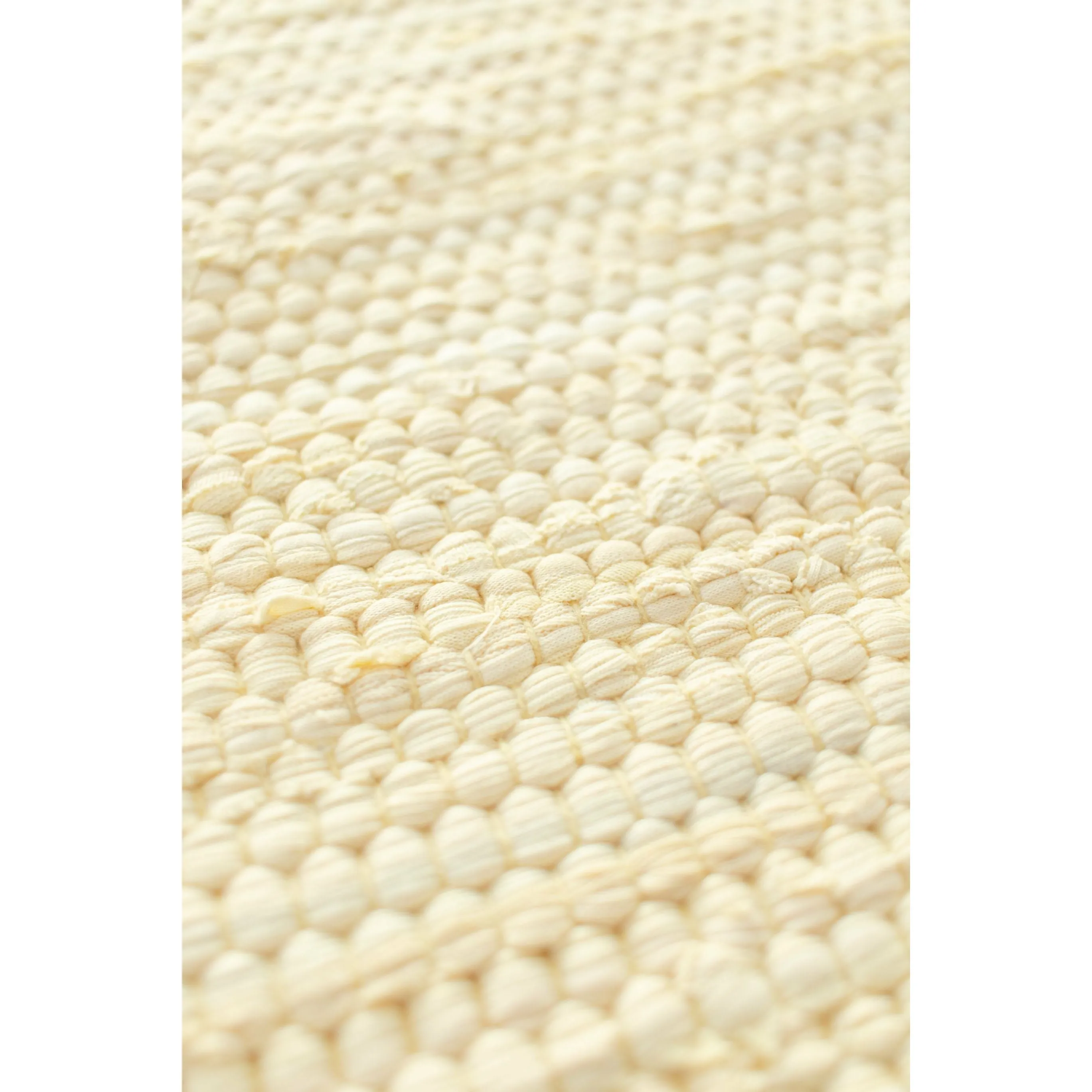 Rug Solid Cotton Rug 135x65 Cm, Lemon