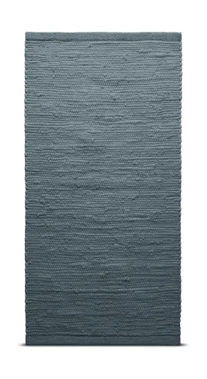 Rug Solid Cotton Rug 140 X 200 Cm, Steel Grey