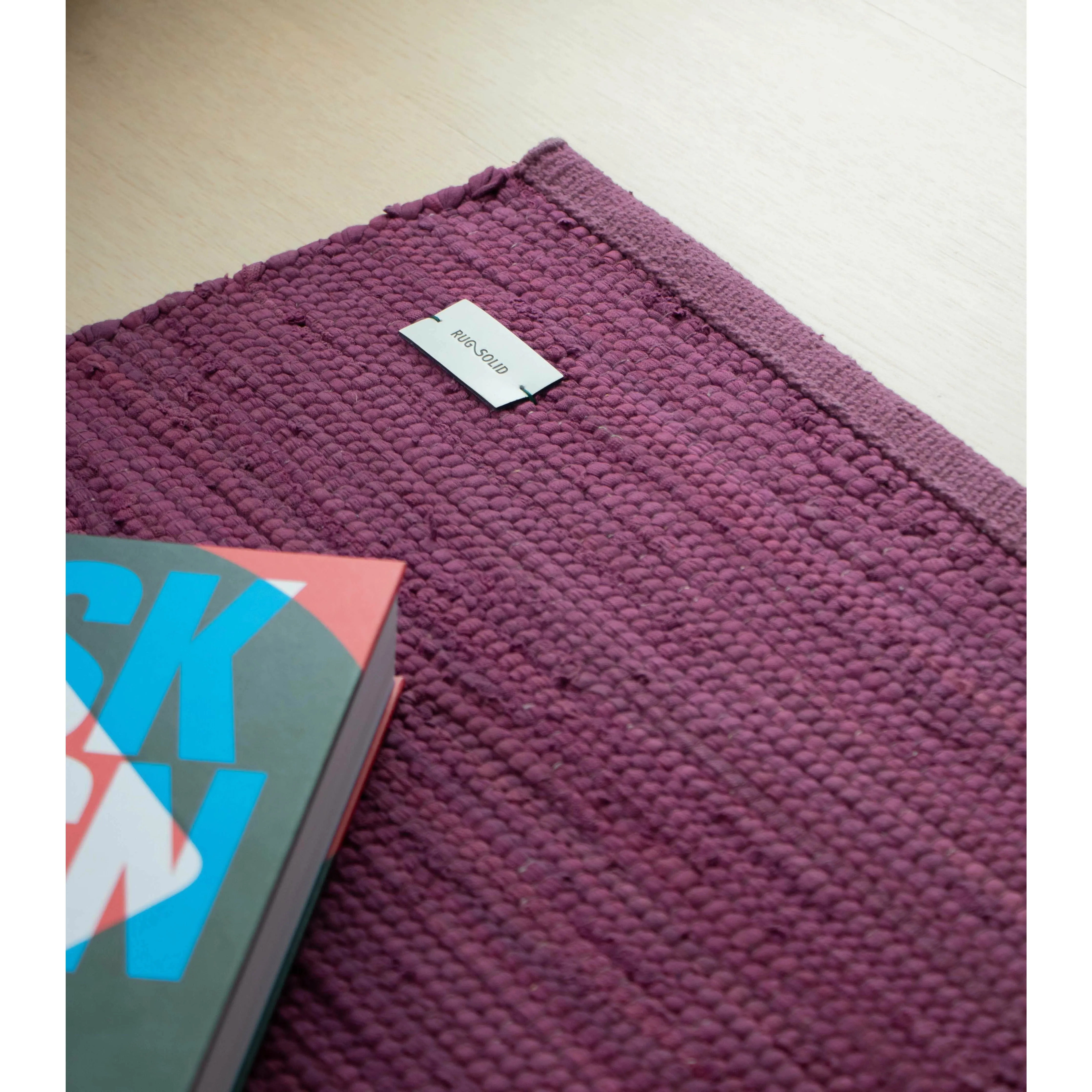 Rug Solid Cotton Rug Bold Raspberry, 170 X 240 Cm