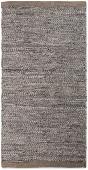 Rug Solid Leather Carpet Wood, 170 X 240 Cm