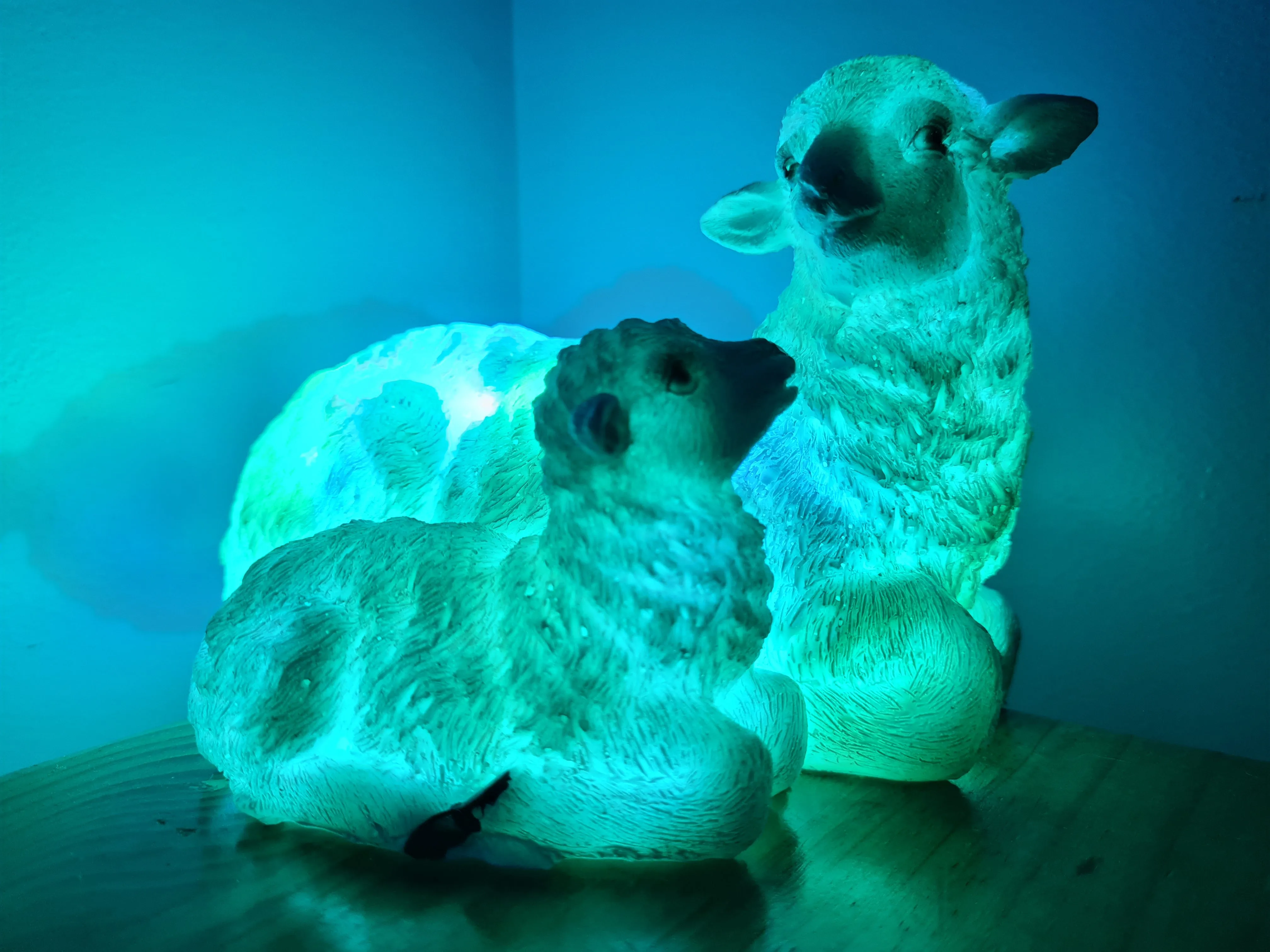 Sale💥UNIQUE EWE & LAMB LAMP-made by me