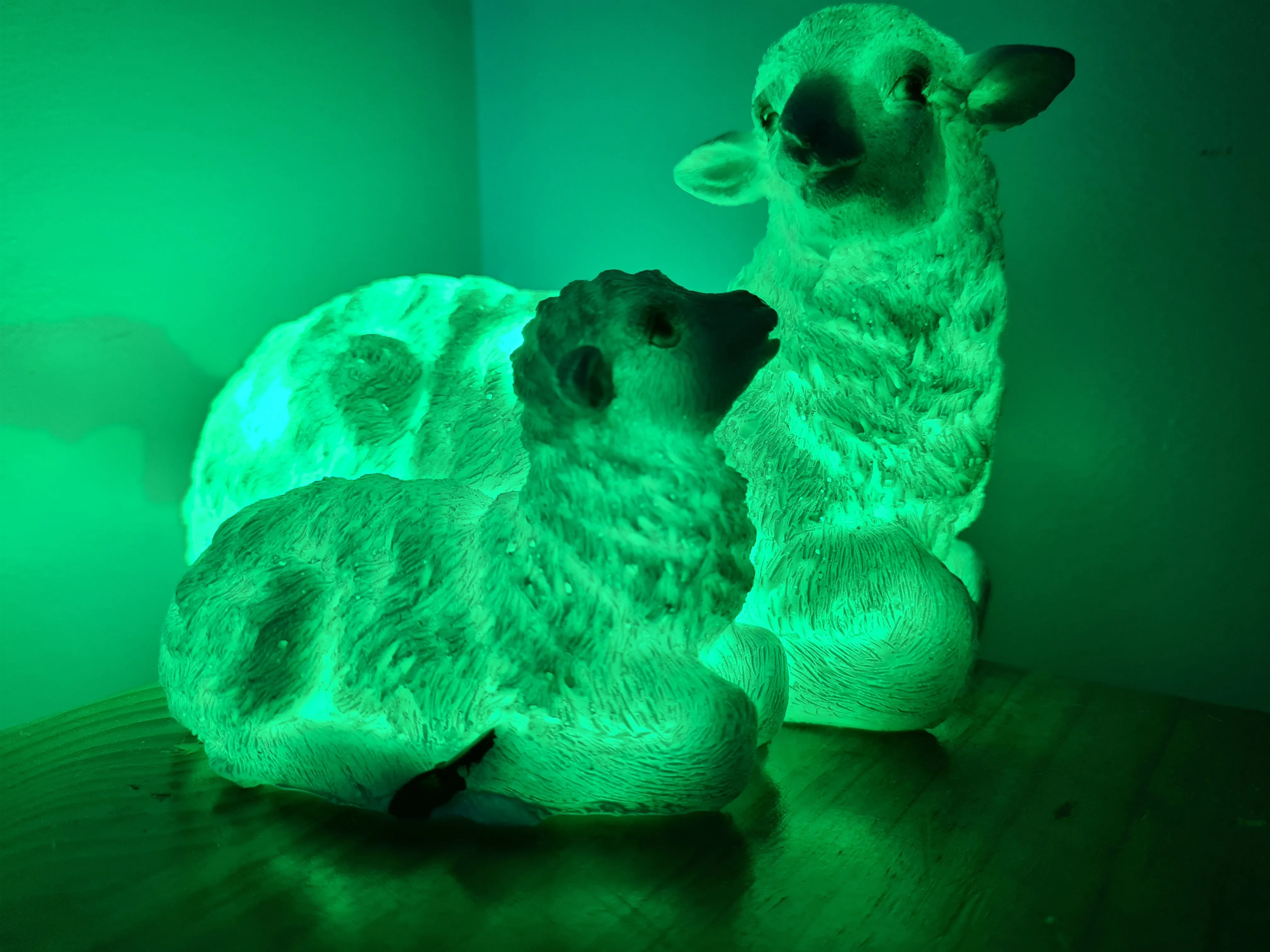 Sale💥UNIQUE EWE & LAMB LAMP-made by me