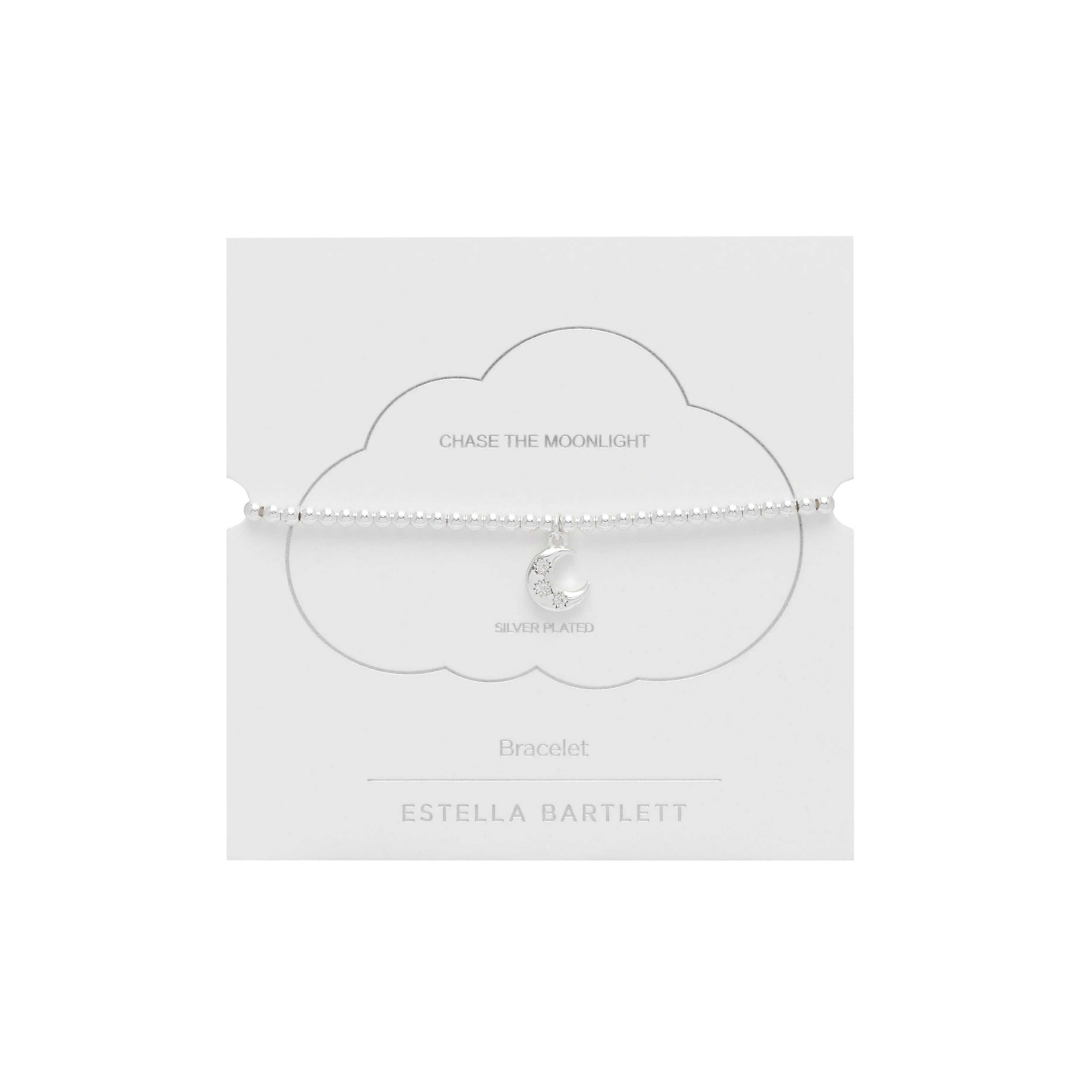 Sienna CZ Moon Bracelet | Silver Plated