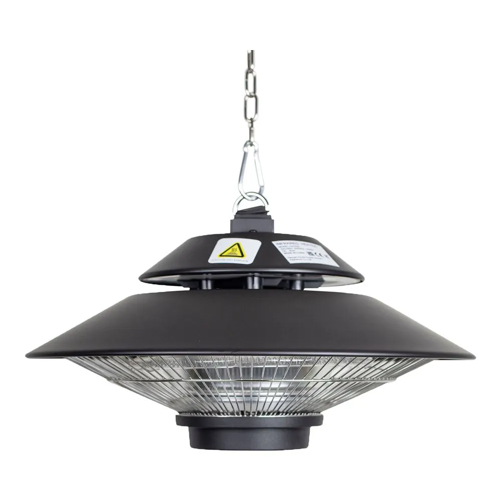 SIP Halogen Hanging Heater 230v Black Remote