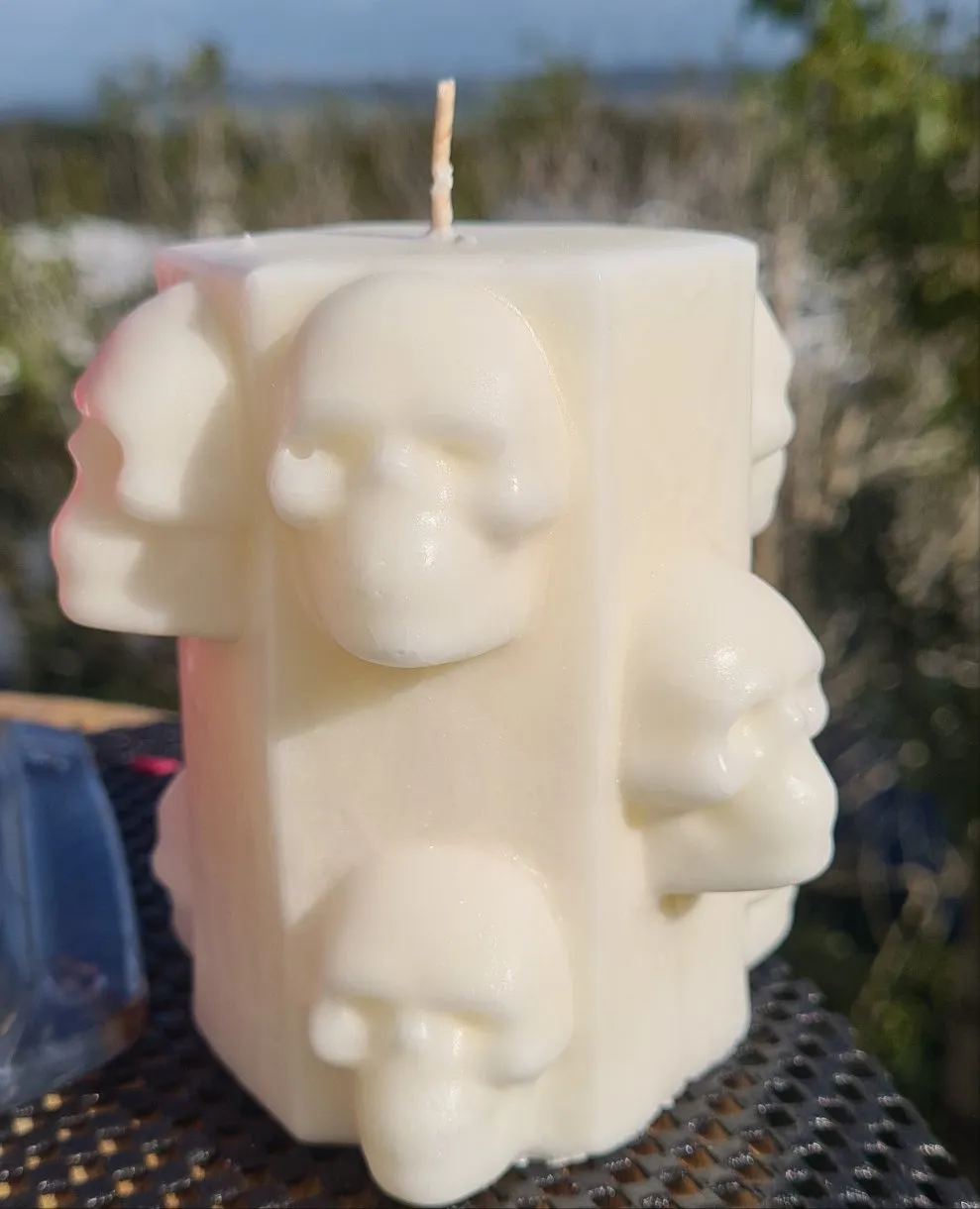 SKULL CANDLES handmade by me