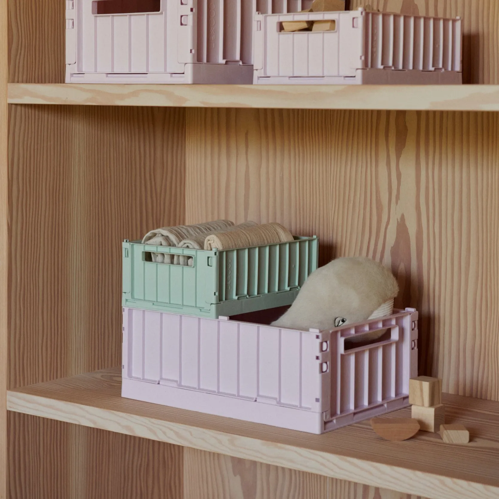 Small Weston Storage Box | Light Lavender | Set of 2