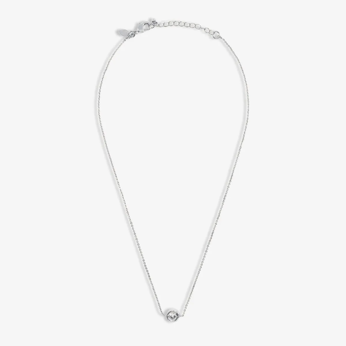 Solaria CZ Necklace | Silver Plated