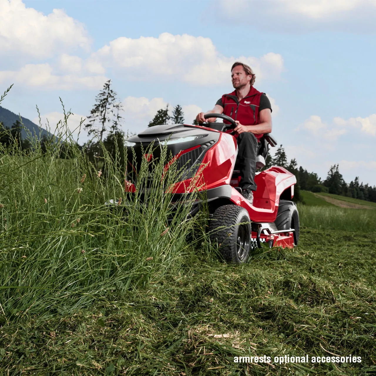 solo by AL-KO Premium T22-110.4 HDH-A V2 Petrol High Grass Mulching Lawn Tractor