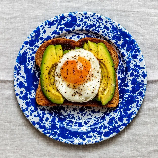 Splatter Flat Salad Plate - Yellow Splatter