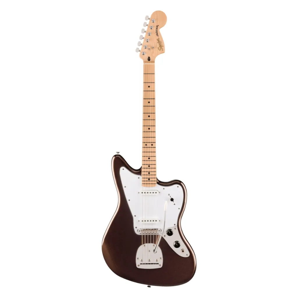 Squier Affinity Series Jaguar with Maple Fingerboard and White Pickguard - Mystic Metallic Brown