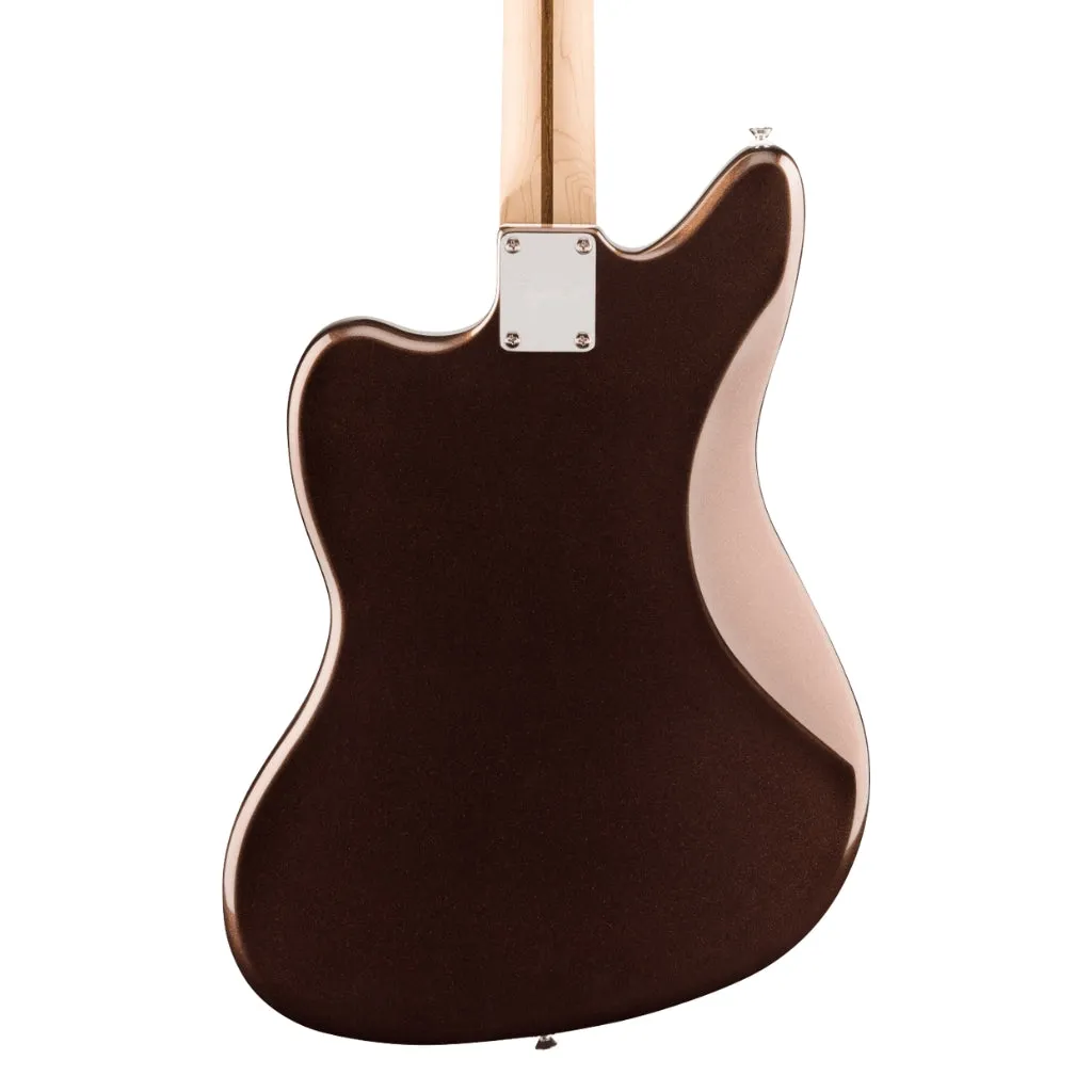 Squier Affinity Series Jaguar with Maple Fingerboard and White Pickguard - Mystic Metallic Brown