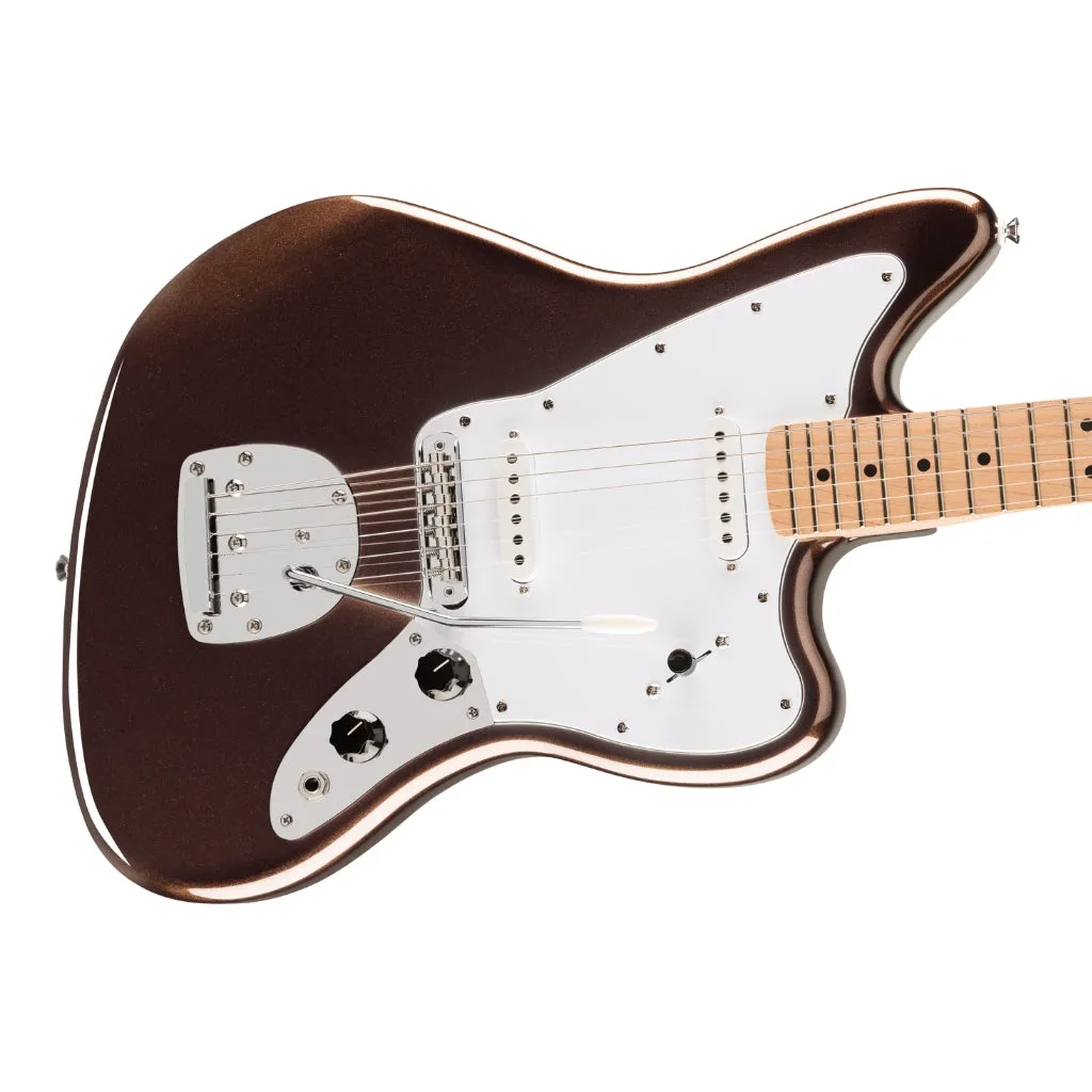 Squier Affinity Series Jaguar with Maple Fingerboard and White Pickguard - Mystic Metallic Brown