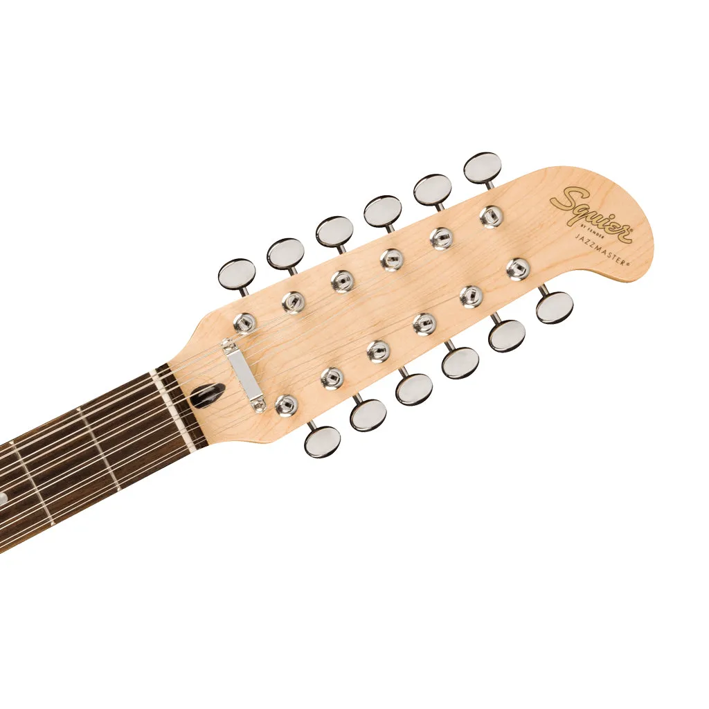 Squier Paranormal Jazzmaster XII, Laurel Fingerboard, Tortoiseshell Pickguard, Olympic White
