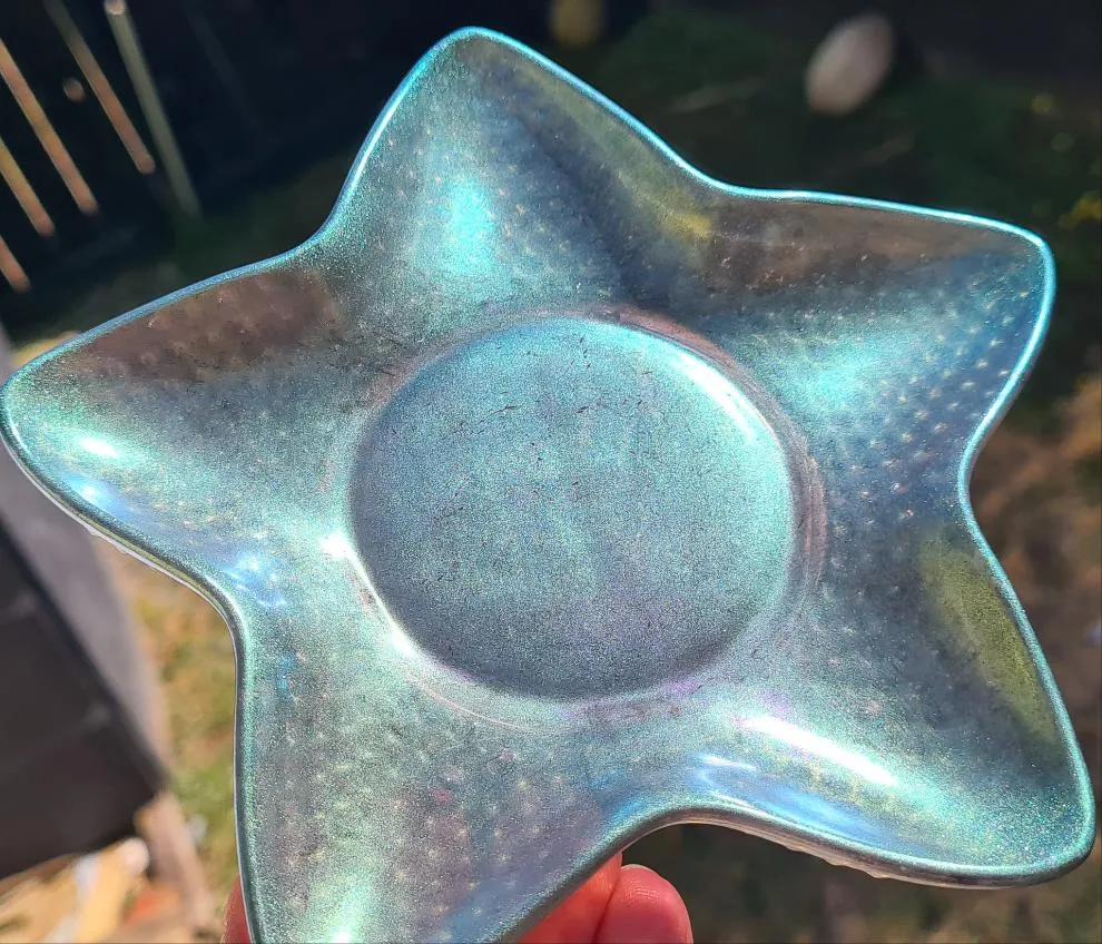 STARFISH CRYSTAL/TRINKET DISH-made by me-4 colours avail