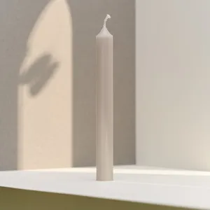 Straight Dinner Candle | Grey | 22cm