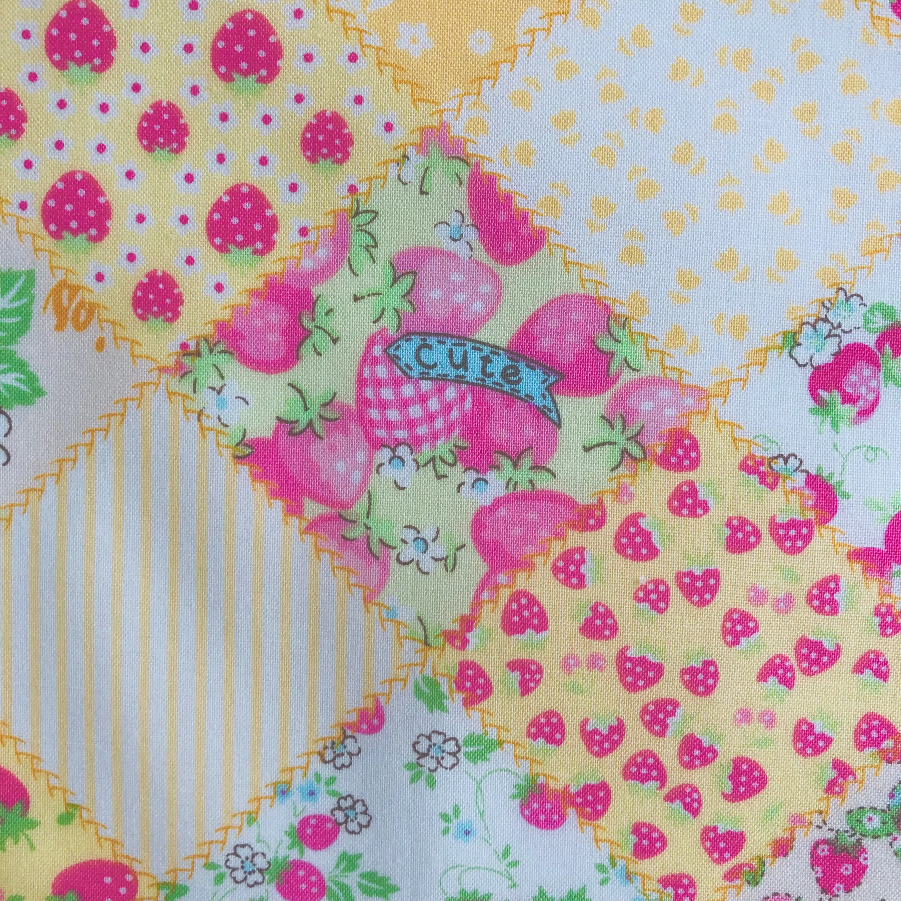 Strawberry Party - Yellow - Atsuko Matsuyama - 30's Collection - Yuwa