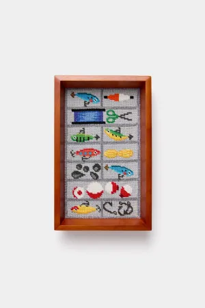 Tackle Box Needlepoint Valet Tray