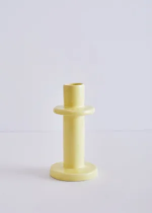 Tall Yellow Candle Holder