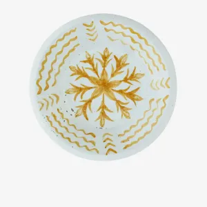 Terracotta Tray - Yellow & White