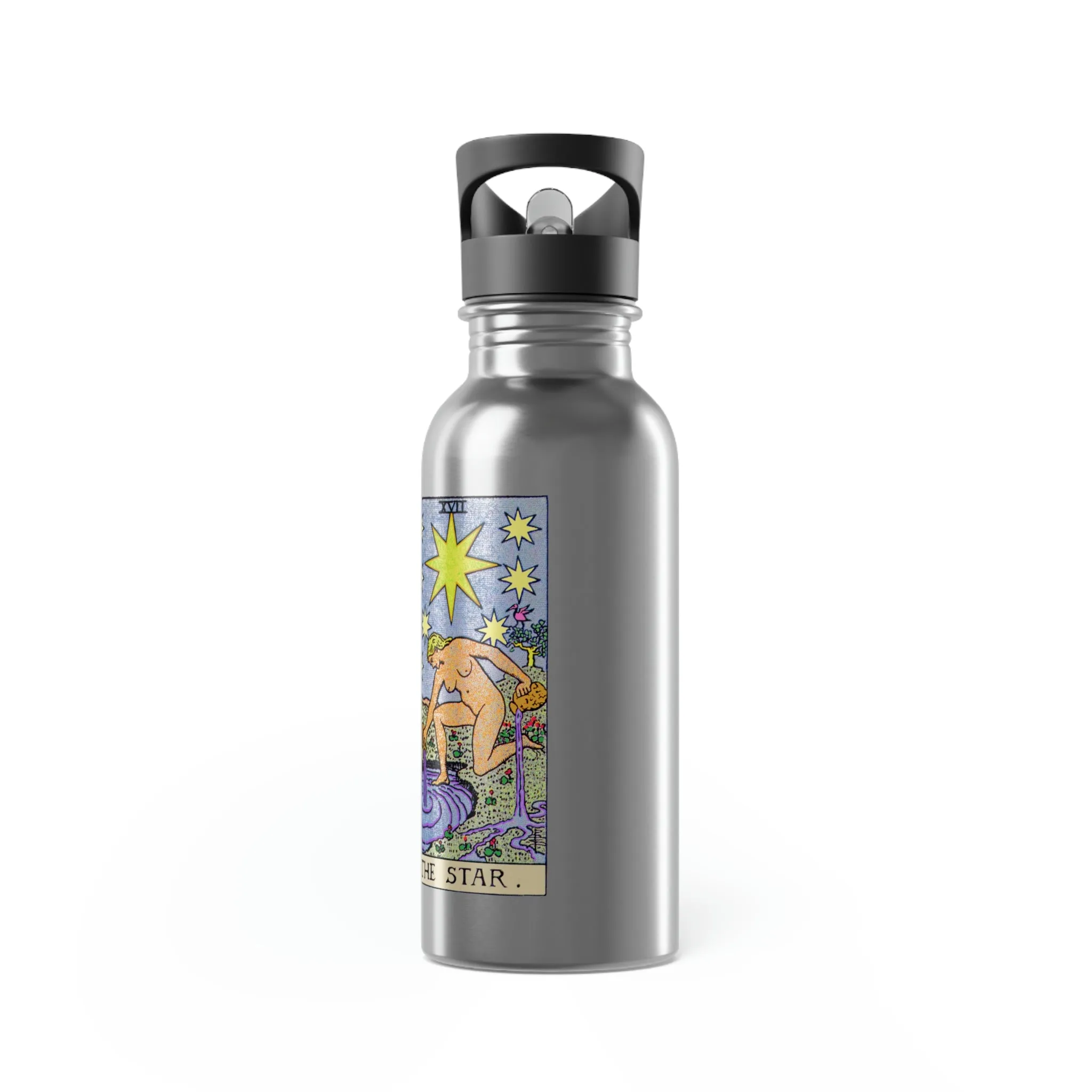 The Star Tarot - Stainless Steel Water Bottle - 20oz